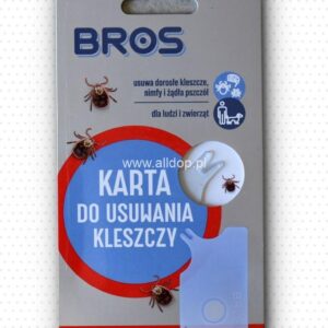 BROS karta do usuwania kleszczy