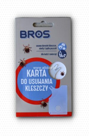 BROS karta do usuwania kleszczy